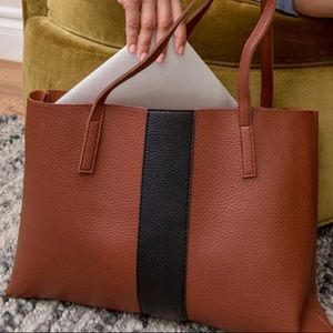 Vince Camuto Brown and Black Tote Bag
